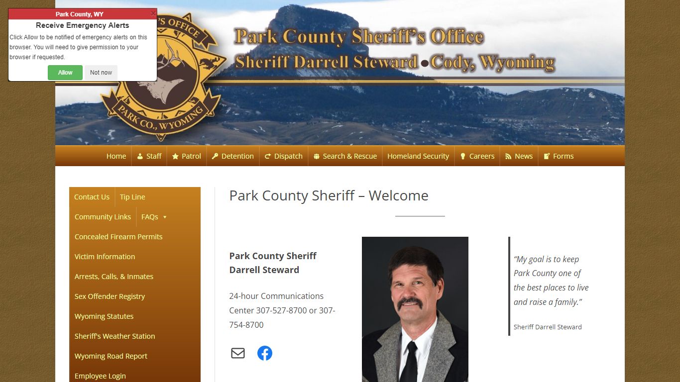 Park County Sheriff – Cody, Wyoming